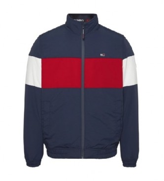 Tommy Jeans Mantel Colour Block Gepolstert navy