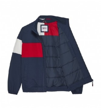 Tommy Jeans Mantel Colour Block Gepolstert navy