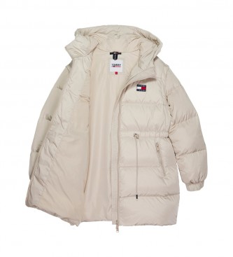 Tommy Jeans Beige quilted plumn coat