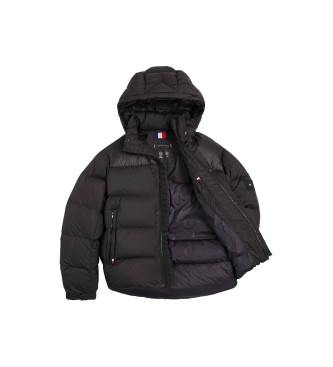 Tommy Hilfiger Quilted down jacket with hood, black