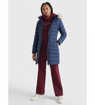 Tommy Jeans Essential Hooded Down navy plumn coat