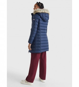 Tommy Jeans Essential Hooded Down navy plumn coat