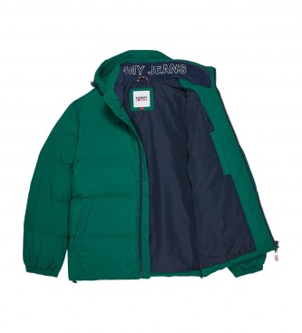 Tommy Hilfiger Essential green quilted coat