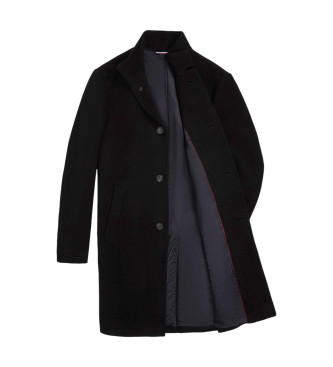 Tommy Hilfiger Cappotto casual elegante dal taglio lungo nero