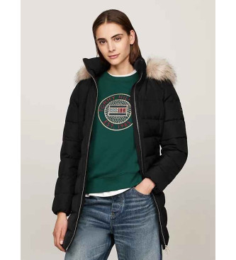 Tommy Hilfiger Cappotto lungo imbottito nero