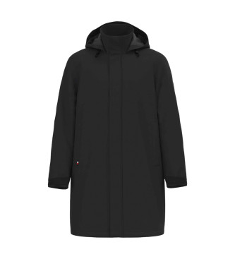 Tommy Hilfiger Black Plain Coat