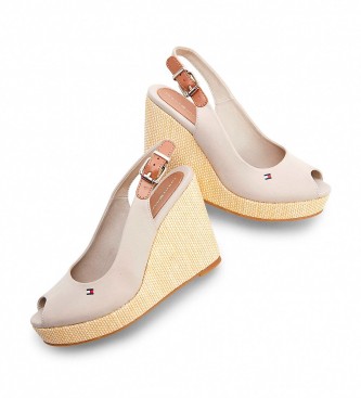 Tommy Hilfiger Espadrilles Iconic taupe -Height wedge 10,5cm