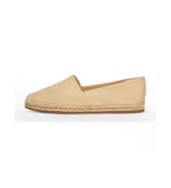 Tommy Hilfiger Flat espadrilles with beige monogram embroidery