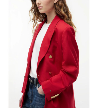 Tommy Hilfiger Brezčasen suknjič širokega kroja v rdeči barvi