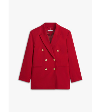 Tommy Hilfiger Brezčasen suknjič širokega kroja v rdeči barvi