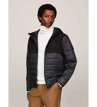 Tommy Hilfiger Water-repellent thermal anorak with hood black