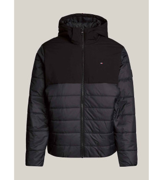 Tommy Hilfiger Water-repellent thermal anorak with hood black