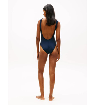 Tommy Hilfiger Maillot de bain bleu marine avec encolure dans le dos