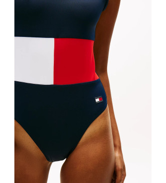 Tommy Hilfiger Maillot de bain bleu marine avec encolure dans le dos