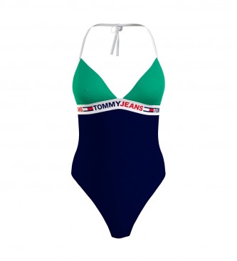 Tommy Hilfiger Bañador Escote de pico verde, azul - Tienda Esdemarca moda,  calzado y complementos - zapatos de marca y zapatillas de marca