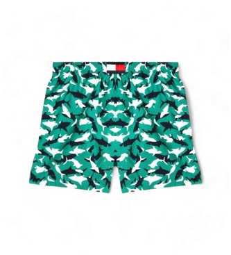 Tommy Hilfiger Maillot de bain essentiel mi-longueur imprim vert