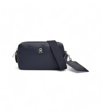 Tommy Hilfiger Skuldertaske med marinebl Monotype