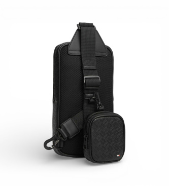 Tommy Hilfiger Sac � bandouli�re gaufr� noir