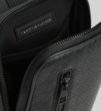 Tommy Hilfiger Sac � bandouli�re gaufr� noir