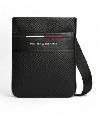 Tommy Hilfiger Bolsa de ombro com assinatura preta