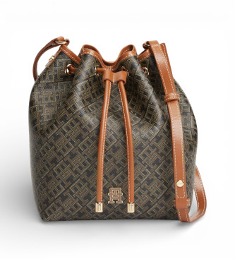 Tommy Hilfiger Bolsa de cubo Monoplay marr�n