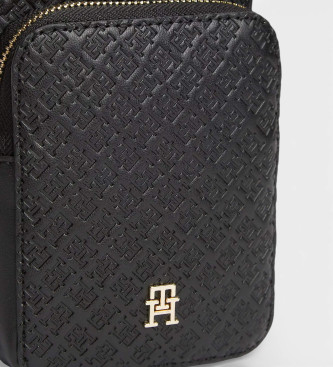 Tommy Hilfiger Hilfiger Icon mobile phone bag with logos black