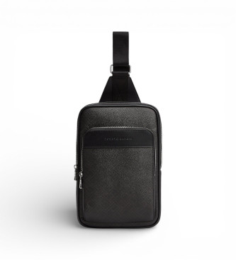 Tommy Hilfiger Sac � bandouli�re � textures mixtes noir