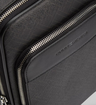 Tommy Hilfiger Sac � bandouli�re � textures mixtes noir