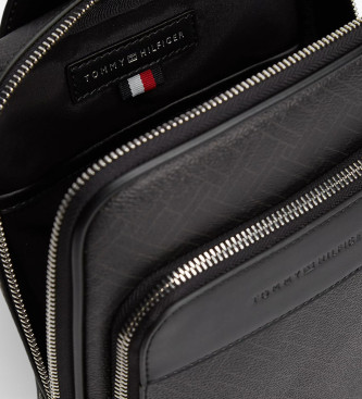 Tommy Hilfiger Sac � bandouli�re � textures mixtes noir