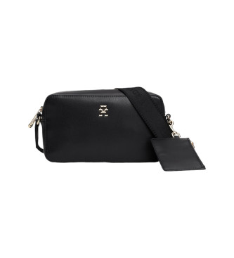 Tommy Hilfiger Bolso bandolera con monotipo negro  