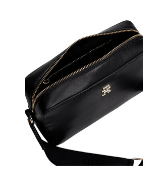 Tommy Hilfiger Black monotype shoulder bag  