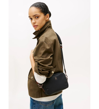 Tommy Hilfiger Sort skuldertaske i teknisk stof