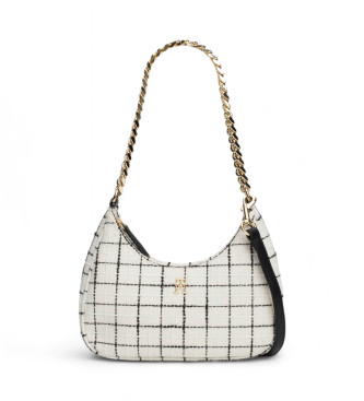 Tommy Hilfiger Bolso bandolera texturizado con cadena blanco