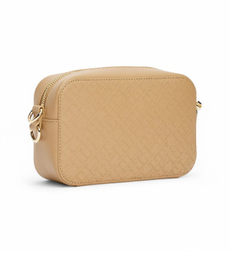 Tommy Hilfiger Borsa a tracolla con monogramma TH beige