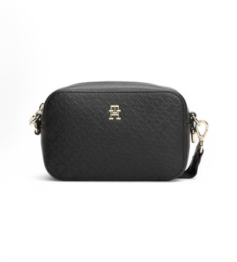 Tommy Hilfiger Borsa a tracolla con monogramma TH nera