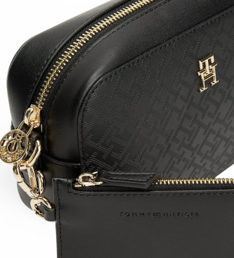 Tommy Hilfiger Borsa a tracolla con monogramma TH nera