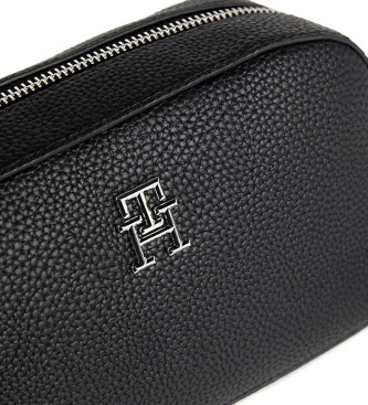 Tommy Hilfiger TH Emblem torbica s sklopko in naramnico črna