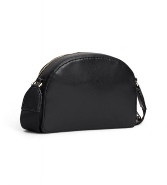 Tommy Hilfiger Bolso de media luna con monotipo negro