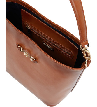 Tommy Hilfiger Sac en cuir marron Heritage