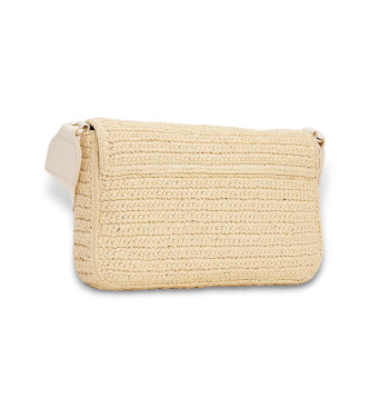 Tommy Hilfiger Frvandlingsbar budvska i beige raffia