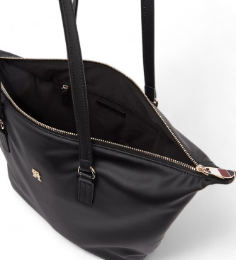 Tommy Hilfiger Bolso tote con insignia del monograma TH negro