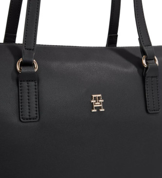 Tommy Hilfiger Tote bag med monogramlogotyp TH svart