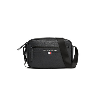 Tommy Hilfiger Essential metallic logo reporter bag black