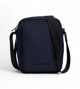 Tommy Hilfiger Lille reportertaske med tekstureret navy-logo