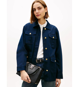 Tommy Hilfiger Granulated satchel bag black