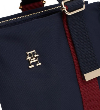 Tommy Hilfiger Sac fourre-tout avec couleurs unies et monogramme bleu marine