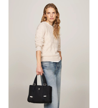 Tommy Hilfiger Bolso tote con monograma TH negro