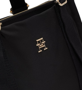 Tommy Hilfiger Bolso tote con monograma TH negro