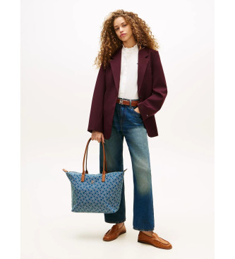 Tommy Hilfiger Torba iz džinsa z modrim logotipom