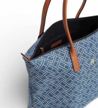Tommy Hilfiger Torba iz džinsa z modrim logotipom